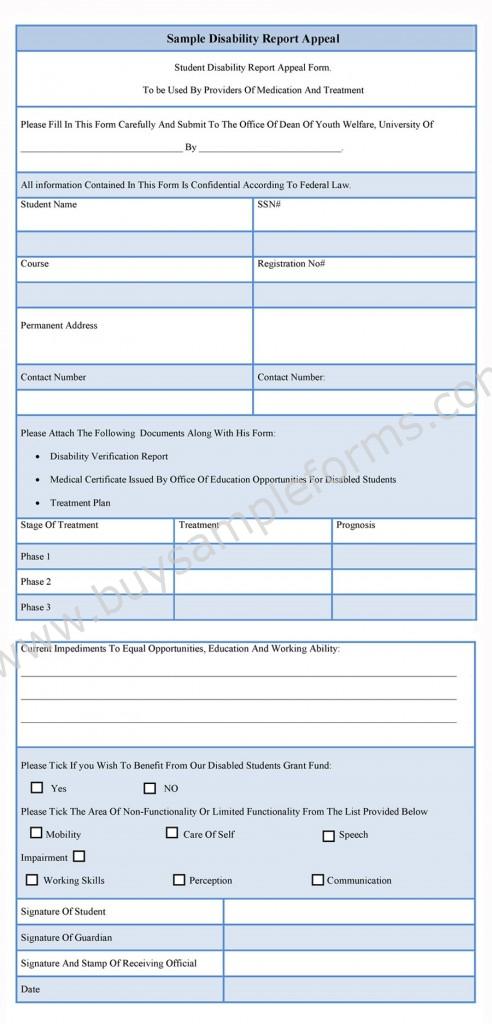 disability-report-appeal-form-sample-forms