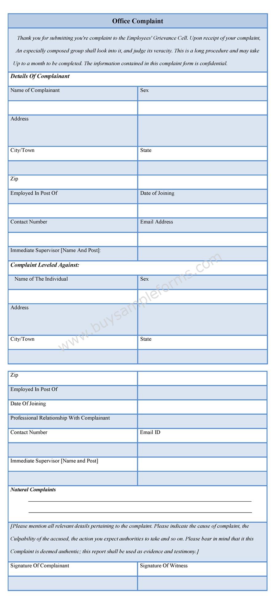 Free Office Form Office Form Templates